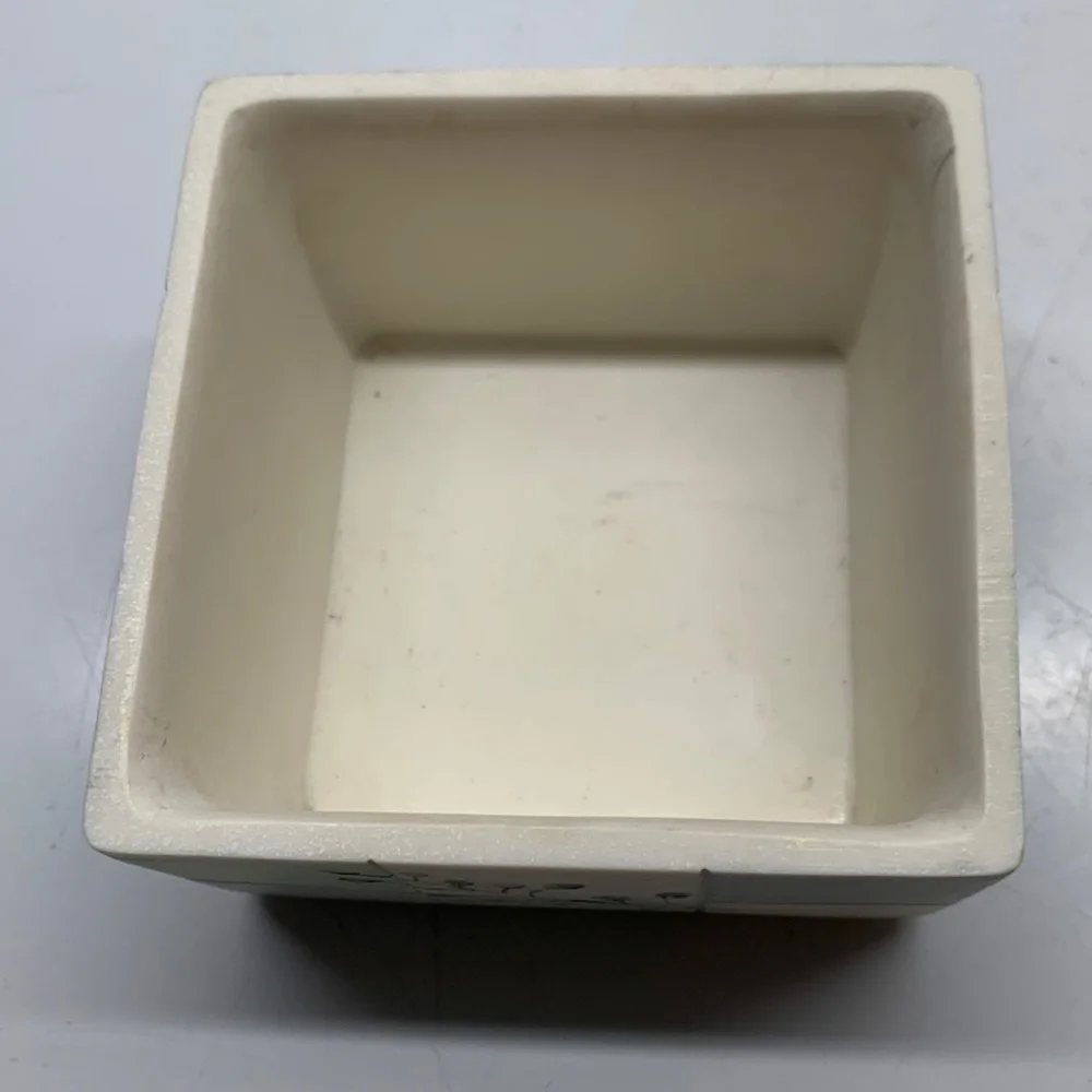 Croscill Rainier Everest trinket lidded box cotton balls Q-tips bathroom vanity